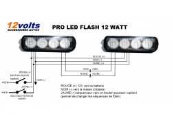 2 PRO LED FLASH 12 WATT 18 FONCTIONS