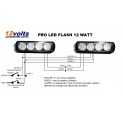 2 PRO LED FLASH 12 WATT 18 FONCTIONS