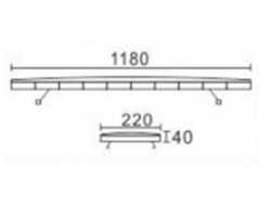 GYROPHARE 220 WATT COB LED 120 CM