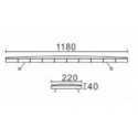 GYROPHARE 220 WATT COB LED 120 CM