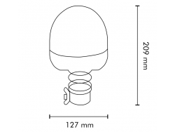 GYROPHARE FLEXIBLE LED 36 WATT