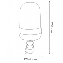 GYROPHARE FLEXIBLE HALOGÈNE 55 WATT 12V/24V